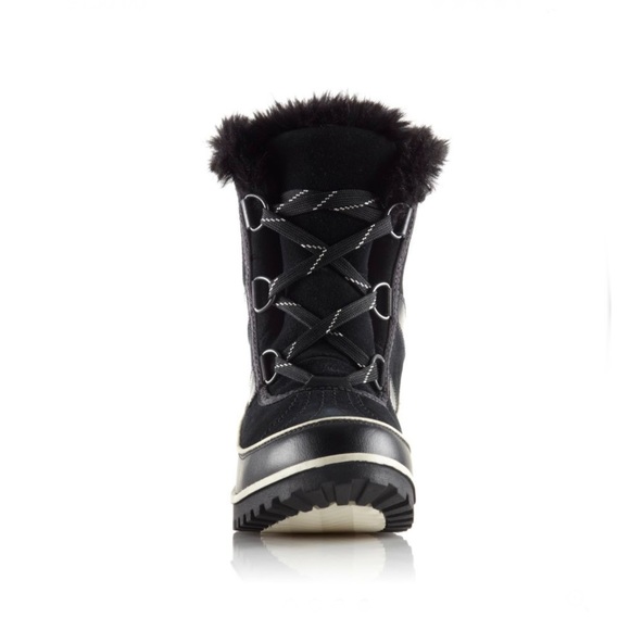 SOREL Tivoli II Suede Black Snow Boot With Fur - Picture 4 of 14